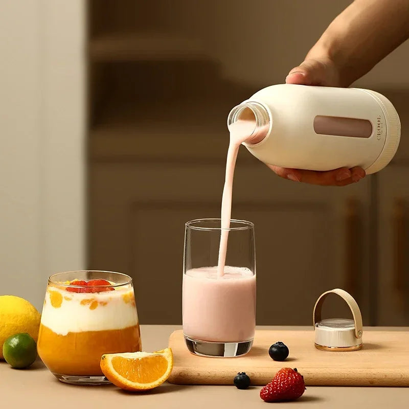 Espremedor e Mixer Multifuncional Portátil, Misturador Recarregável Rápido USB, Moedor de Frutas Frescas, Liquidificador Elétrico, Copo Shakes, Smoothie Maker, 400ml