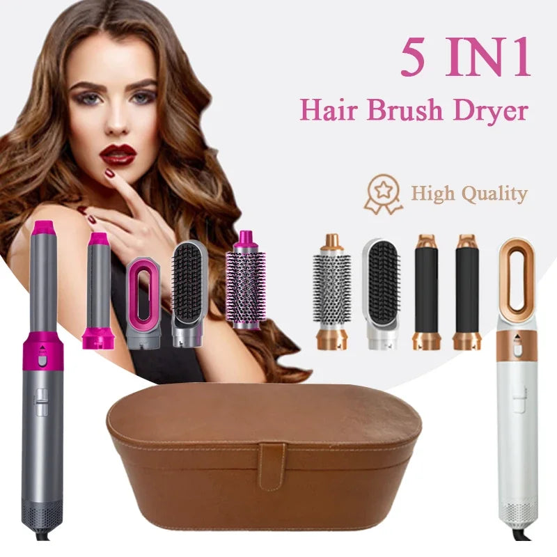 Secador de cabelo 5 em 1 + conjunto de pente quente + modelador de cabelo  + modelador de cabelo profissional para secador Dyson Airwrap