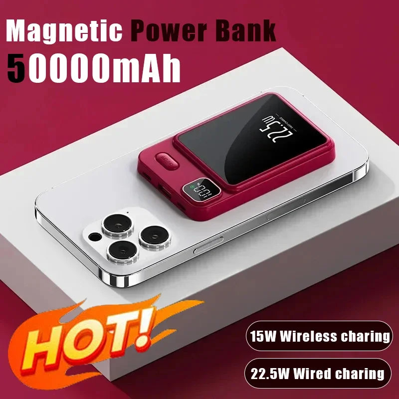 Carregador 30000mAh  Power Bank  Magnético Super Rápido Wireless - Compatível  iPhone 15 Samsung - Huawei -  Xiaomi